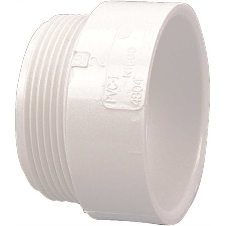 Nibco 1-1/2 in. PVC DWV Hub x MPT Male Adapter Fitting C4804HD112